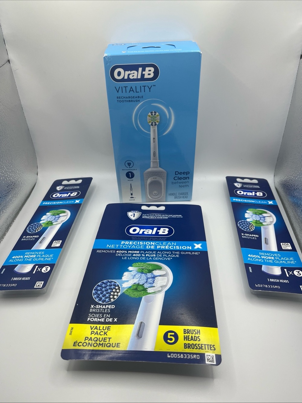 Vitality Electric Toothbrush with 11 Precision Clean Brush Heads -
